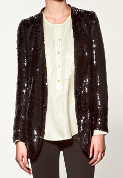 blazer glitter zara