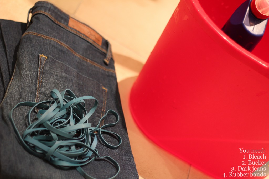 Tie-Dye Bleached Denim DIY: Make Your Skinny Jeans Trendy - Why Buy? DIY!