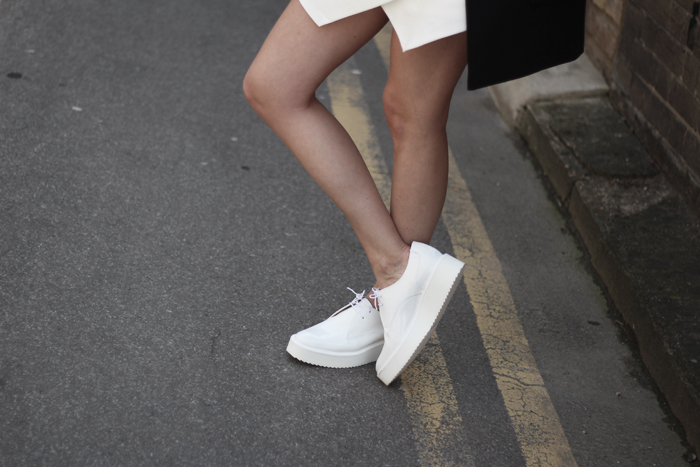 white platform sneakers zara