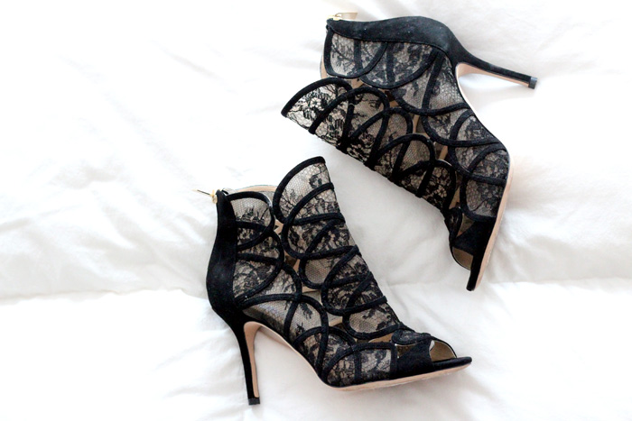 lace bootie heels