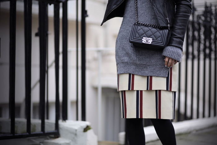 Dries van Noten striped skirt | THEFASHIONGUITAR