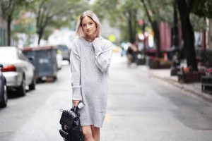 Chunky-knit wool-blend sweater dress | THEFASHIONGUITAR