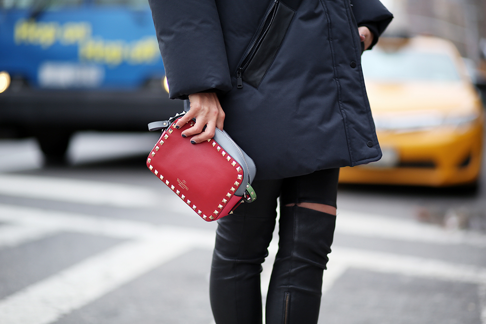 valentino red camera bag