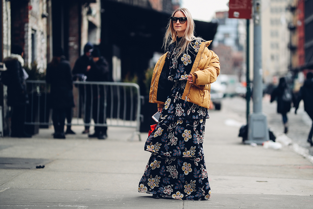 Charlotte Groeneveld Thefashionguitar after Tory Burch Fall 2017 show New York