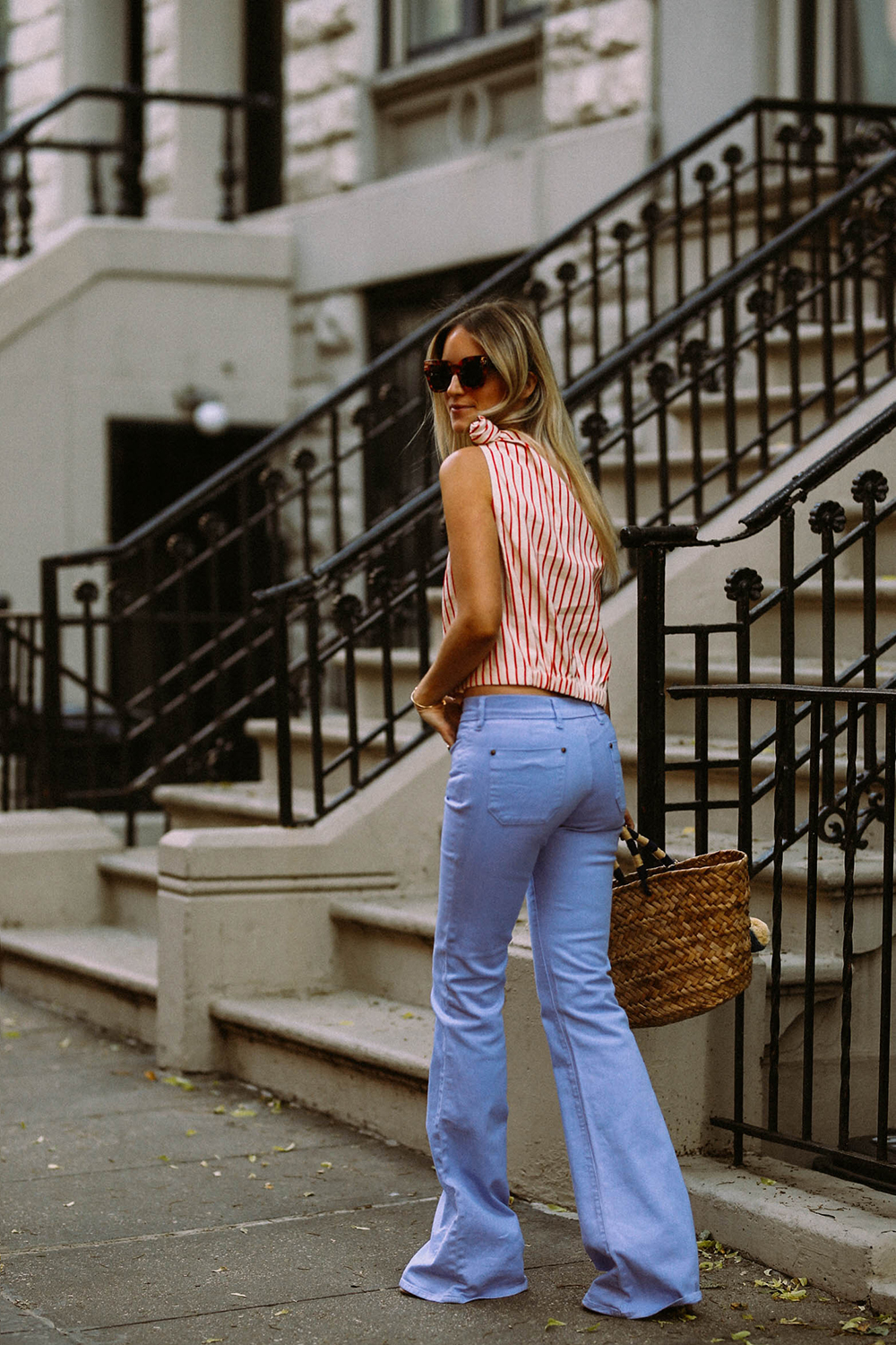 Rosie Assouline top MIH flared jeans Charlotte Groeneveld Thefashionguitar