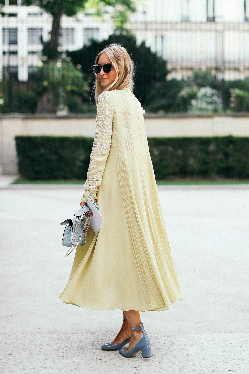 Charlotte Groeneveld Thefashionguitar attends the Valentino Haute Couture show in Paris