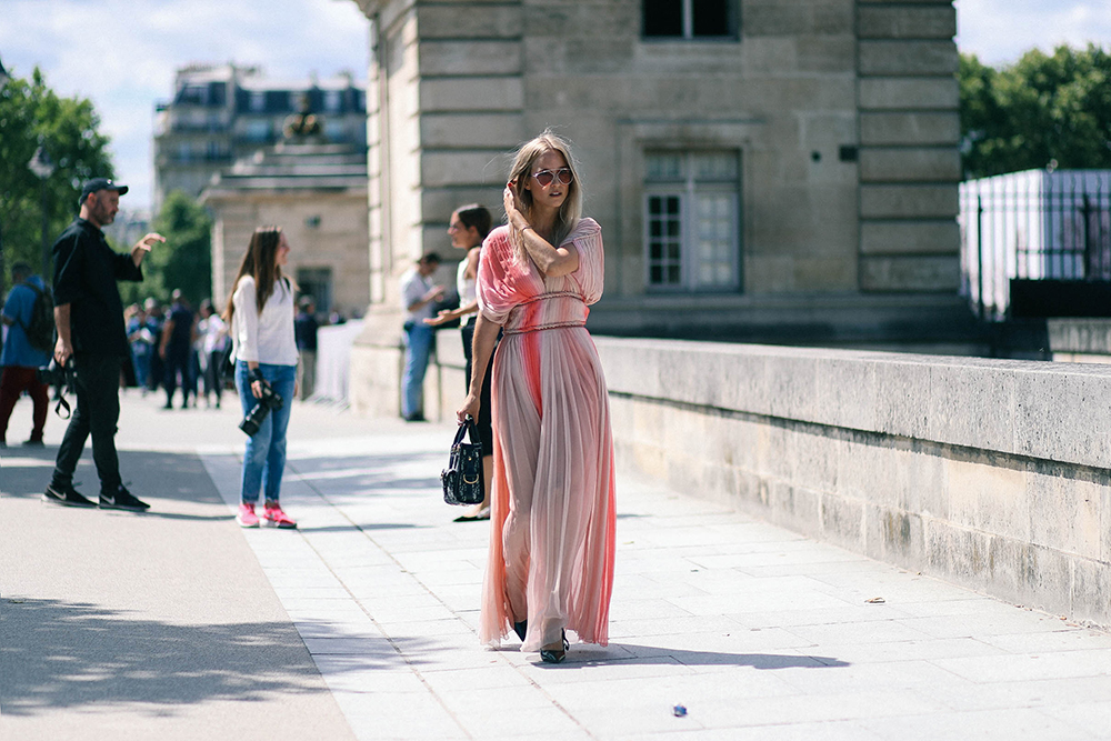 Charlotte Groeneveld Thefashionguitar attends the Dior Haute Couture show in Paris
