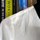 Black and white silk shirt