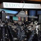 Sequin midi-skirt