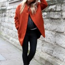 Orange coat H&M