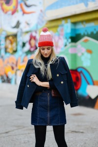 Gucci pompom hat red