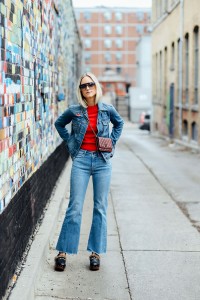 Cropped-denim-flares