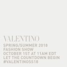 LIVESTREAM VALENTINO SPRING-SUMMER 2018